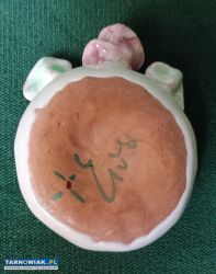 Porcelanowa ceramiczna popielniczka - Obrazek 2