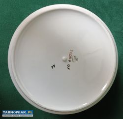 Porcelanowa waza z pokrywką PRL Wałbrzych vintage - Obrazek 3