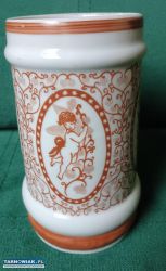 Kufel porcelanowy na piwo z amorkami Bogucice - Obrazek 3