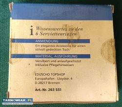 Sześć posrebrzanych obrączek na serwetki Eduscho - Obrazek 2