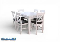 Stół Biały z 6 krzesłami - Obrazek 1