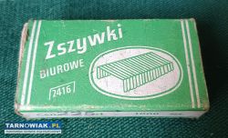 Retro zszywki biurowe 2416 opakowanie PRL - Obrazek 1