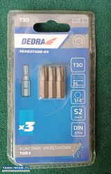 Końcówki wkrętakowe Torx T30 Dedra - Obrazek 1
