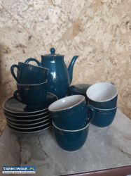 Serwis kawowy porcelana D.P.R.K PRL - Obrazek 3