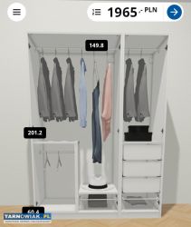Szafa ikea pax 201x150x60 - Obrazek 2