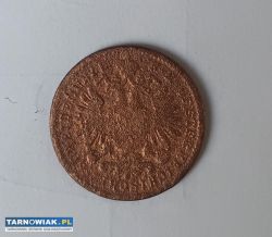 Moneta 1 kreuzer 1885 rok - Obrazek 2