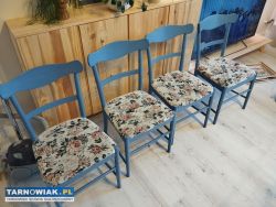 Krzesła 6 szt. Vinted błękitne/ niebieskie - Obrazek 1