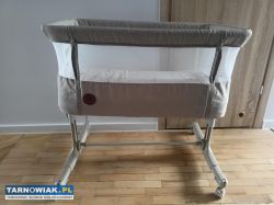 Łóżeczko dostawne Lionelo Aurora Beige Cappuccino - Obrazek 1