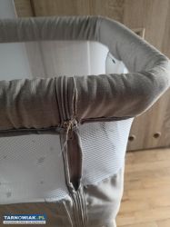 Łóżeczko dostawne Lionelo Aurora Beige Cappuccino - Obrazek 2
