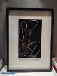 Obraz Ikea kobieta czarno biały - Obrazek 1