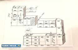 Meble kuchenne lodówka okap zlew - Obrazek 4