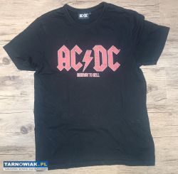 Czarna koszulka T-shirt AC/DC S-M Highway to Hell - Obrazek 1