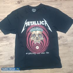 Unikalna czarna koszulka T-shirt Metallica House - Obrazek 1