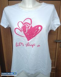 Let's sleep in Biała Esmara t-shirt koszulka 36-38 - Obrazek 1