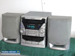 Japońska wieża SHARP kolumny Radio CD mocna. DOSTA - Obrazek 1