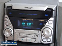 Japońska wieża SHARP kolumny Radio CD mocna. DOSTA - Obrazek 3