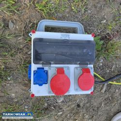 Rozdzielnia budowlana z kablem ziemnym 9.5m i uzie - Obrazek 2