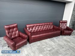 Sofa skórzana z fotelami - Obrazek 1
