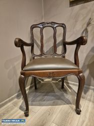 Fotel stylowy drewniany – elegancki, klasyczny - Obrazek 1