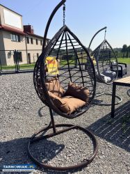 Kokon wiszący - kosz - huśtawka ogrodowa - Obrazek 1