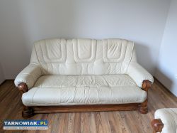 Sofa skórzana 3 osobowa, 2 osobowa + fotel - Obrazek 1