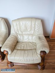 Sofa skórzana 3 osobowa, 2 osobowa + fotel - Obrazek 3