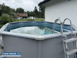 Sprzedam basen metalowy - Obrazek 1
