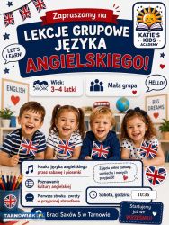 Grupowe zajęcia dla 3-4 latków j,angielski - Obrazek 1