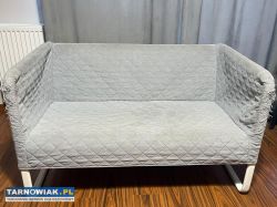 Kanapa ikea szara zdejmowany pokrowiec 120x75x70 - Obrazek 1