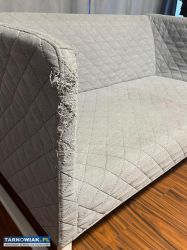 Kanapa ikea szara zdejmowany pokrowiec 120x75x70 - Obrazek 2