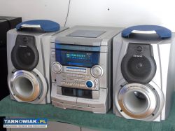 Wieża aiwa kolumny radio rds aux mocna. Dostawa. - Obrazek 1