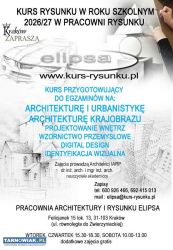 Kurs Rysunku Elipsa zapisy  2026/27 Architektura, - Obrazek 1