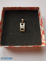 Srebrna zawieszka, wisiorek dł. 2,8cm stan bardzo - Obrazek 2