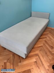 Sprzedam łóżko jednoosobowe / tapczan z oparciem - Obrazek 1