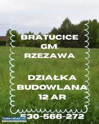 Bratucice działka bud 12 ar - Obrazek 1