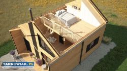Drewniany domek całoroczny letniskowy 5m/7m 20cm - Obrazek 4