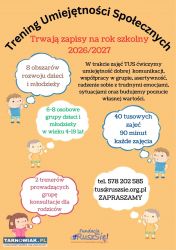 TUS,Trening Umiejętności Społecznych, ADHD - Obrazek 1