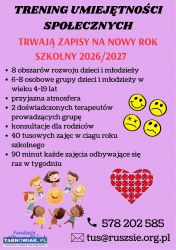 ADHD,TUS, Trening Umiejętności Społecznych - Obrazek 1