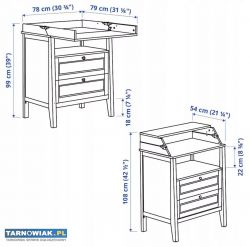 Komoda z przewijakiem biała Sundvik Ikea - Obrazek 4