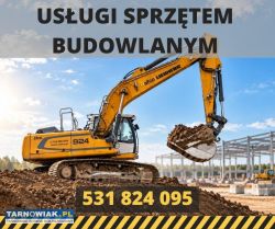 USŁUGI koparkami / sprzętem budowlanym - Obrazek 1