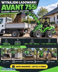 Wynajem ładowarki AVANT 755i + osprzęt | Tarnów i - Obrazek 1