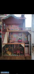 Duży domek dla lalek 80x20x40 - Obrazek 1