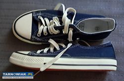 Klasyczne Trampki Tenisówki Granatowe Niskie 40 - Obrazek 2