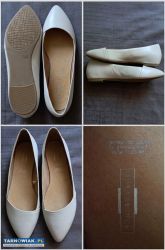 Eleganckie, skórzane baleriny marki 5th Avenue 38 - Obrazek 1
