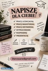 Napiszę pracę dyplomową, rozprawkę, prezentację - Obrazek 1