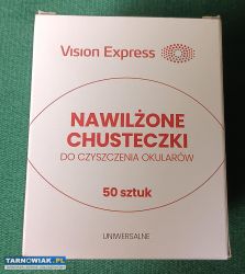 Chusteczki nawilżone do czyszczenia okularów - Obrazek 1
