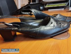 czółenka zapinane na pasek na pięcie - Obrazek 2