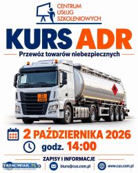 Kurs ADR już w piątek! - Obrazek 1