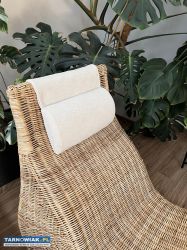Leżanka vintage fotel rattany szezlong Ikea - Obrazek 4
