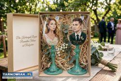 Pamiątka Ślubna – Ręcznie malowane portrety - Obrazek 4